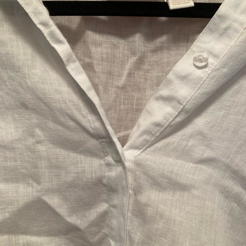 White Button-Up Shirt - Picture 3 of 5